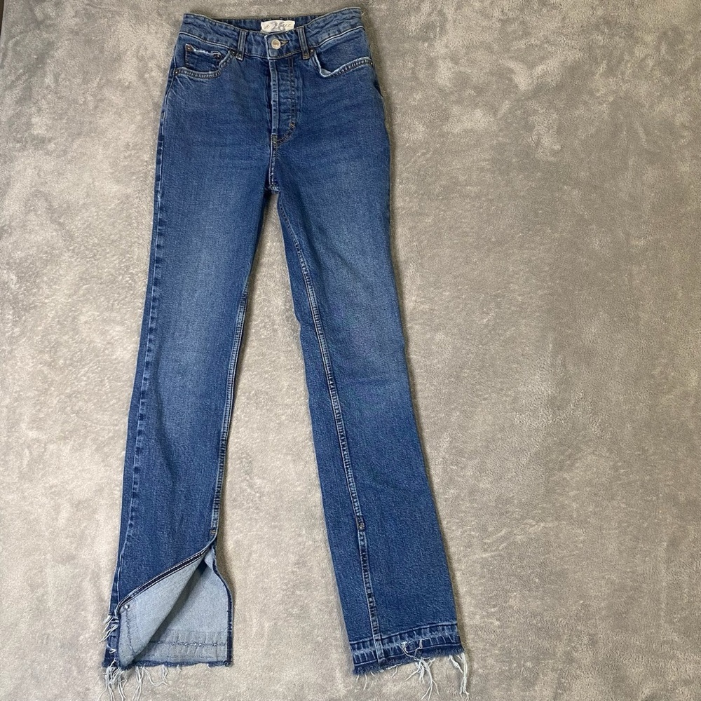 Free People‎ Bootcut Butterfly Split Hem Women’s Jeans Size 26